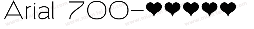 Arial 700字体转换